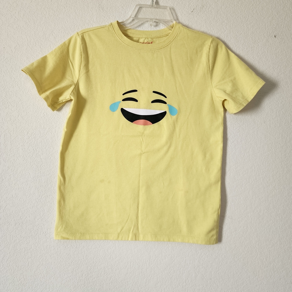 🎉Cat And Jack Yellow Emoji Kids T-Shirt Size L(12/14)